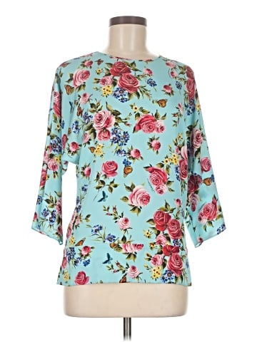 Dolce & Gabbana 3/4 Sleeve Silk Top (view 1)