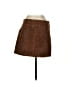 Le Chateau 100% Leather Brown Leather Skirt Size 3 - 4 - photo 2