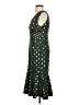 Shein 100% Polyester Polka Dots Green Cocktail Dress Size 4 - photo 5
