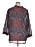 Teddi 100% Polyester Paisley Blue 3/4 Sleeve Blouse Size EU 46 / US 16 - photo 2