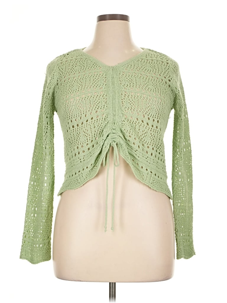 Pre-owned Jolie & Joy Cardigan Sweater In Green