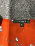 West Kei 100% Polyester Red Orange 3/4 Sleeve Blouse Size S - photo 7