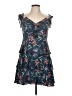 WAYF 100% Rayon Tropical Blue Cocktail Dress Size L - photo 1