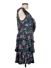 WAYF 100% Rayon Tropical Blue Cocktail Dress Size L - photo 4