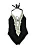 Mossimo Paisley Black One Piece Swimsuit Size M - photo 1