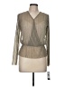 A. Byer 100% Polyester Silver Long Sleeve Blouse Size M - photo 1