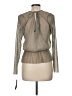 A. Byer 100% Polyester Silver Long Sleeve Blouse Size M - photo 2
