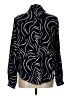 Shein 100% Polyester Print Blue Long Sleeve Blouse Size L - photo 2