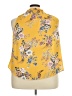 Torrid 100% Polyester Yellow Sleeveless Blouse Size 3X Plus (3) - photo 2