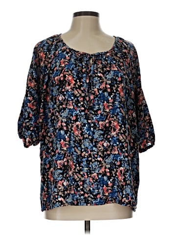 Sag Harbor 3/4 Sleeve Blouse (view 1)