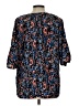 Sag Harbor 100% Polyester Blue 3/4 Sleeve Blouse Size L - photo 2