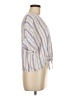 Rails Stripes Blue Short Sleeve Blouse Size S - photo 4