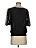 Express 100% Polyester Black 3/4 Sleeve Blouse Size S - photo 1