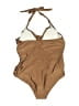 Unbranded Solid Tan One Piece Swimsuit Size XXL - photo 2