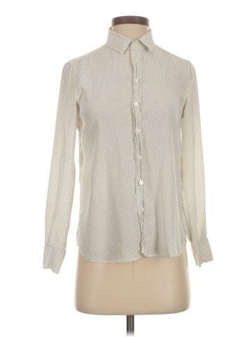 Saint Laurent Long Sleeve Silk Top (view 1)