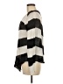 360 Sweater 100% Linen Stripes Black Ivory Cardigan Size S - photo 5