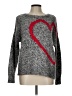 Ann Taylor LOFT Outlet Hearts Gray Pullover Sweater Size L - photo 1
