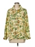 BonWorth 100% Polyester Floral Green 3/4 Sleeve Blouse Size M (petite) - photo 1