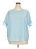 Shein Curve Blue Short Sleeve Top Size 18 Plus (3) - photo 1