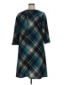 N Touch Plaid Blue Casual Dress Size XL - photo 2