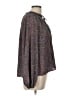 Evereve 100% Polyester Gray Long Sleeve Blouse Size L - photo 4