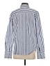 Partow Stripes Blue Long Sleeve Blouse Size S - photo 2