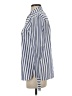 Partow Stripes Blue Long Sleeve Blouse Size S - photo 5