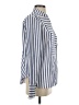 Partow Stripes Blue Long Sleeve Blouse Size S - photo 4