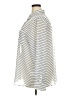 Old Navy 100% Polyester Stripes Silver Long Sleeve Blouse Size XXL - photo 5