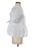 Unbranded 100% Polyester Blue Short Sleeve Blouse Size S - photo 4