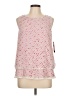 AB Studio Pink Sleeveless Blouse Size L - photo 1