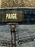 Paige Chevron-herringbone Blue Jeans Size 34 waist - photo 7