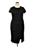 Nine West Solid Black Casual Dress Size XXL - photo 1