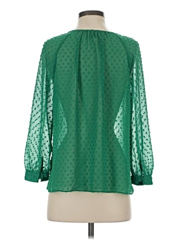 J.Crew Factory Store 3/4 Sleeve Blouse (view 2)