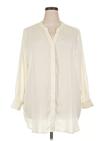 Melissa McCarthy Seven7 3/4 Sleeve Blouse (view 1)