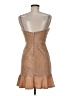 Crystal Doll 100% Polyester Metallic Tan Cocktail Dress Size 9 - photo 2
