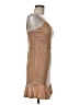 Crystal Doll 100% Polyester Metallic Tan Cocktail Dress Size 9 - photo 4