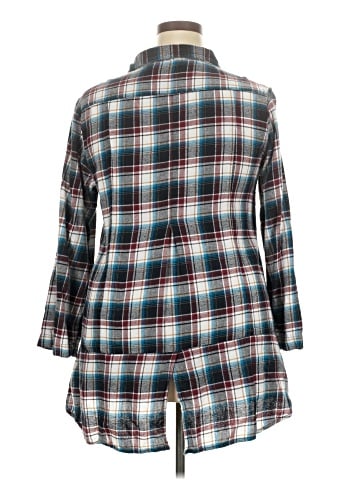 Simply Noelle 3/4 Sleeve Button-Down Shirt (view 2)