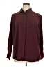 Nine West 100% Polyester Solid Burgundy Long Sleeve Blouse Size 1X - photo 1