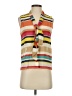 Alice + Olivia Tan Sleeveless Button-Down Shirt Size XS - photo 1