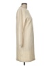 Unbranded Solid Ivory Casual Dress Size M - photo 4