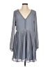 Lulus 100% Polyester Gray Casual Dress Size L - photo 1
