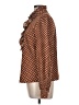 Shein Polka Dots Brown Long Sleeve Blouse Size L - photo 5