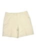 Evan Picone Solid Ivory Khaki Shorts Size 16 - photo 1