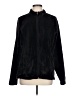Kim Rogers 100% Polyester Solid Black Track Jacket Size L - photo 1