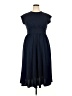 JJ's House 100% Polyester Solid Blue Casual Dress Size XXL - photo 1