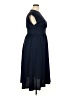 JJ's House 100% Polyester Solid Blue Casual Dress Size XXL - photo 4
