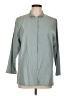Eileen Fisher Gray 3/4 Sleeve Button-Down Shirt Size L - photo 1