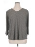 Adrianna Papell Gray 3/4 Sleeve Top Size 1X - photo 1