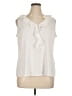 Elle 100% Polyester Ivory Sleeveless Blouse Size XL - photo 1